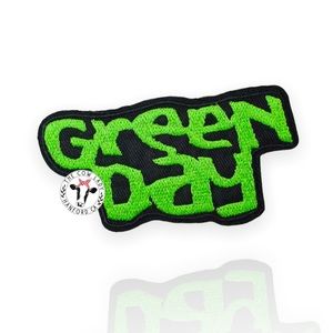 Green Day Iron On Patch Embroidered Punk Rock Band Music Rock Music NEW Black